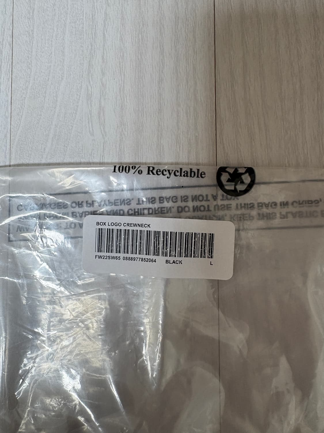 슈프림 박스 로고 크루넥 블랙 라지 상품이미지3