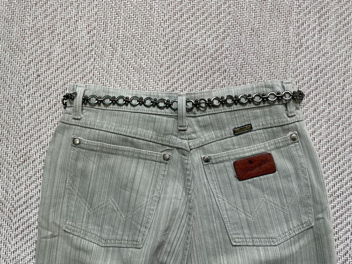 PRIMATTIVO 빈티지 실버체인 브라운 벨트 J04077 상품이미지5