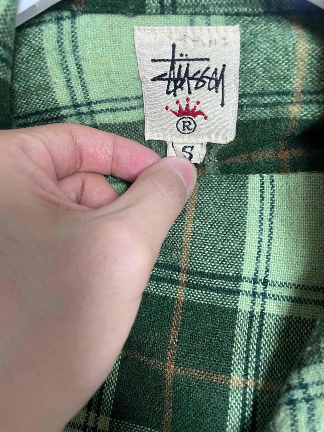 [S] 빈티지 80-90s stussy 스투시 울 플란넬 셔츠 상품이미지3