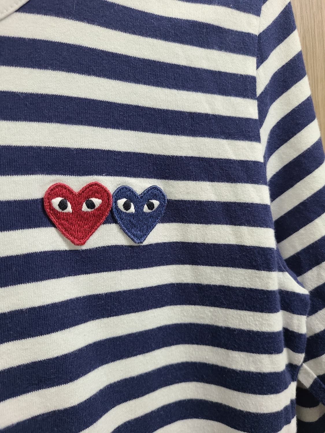 꼼데가르송 투하트 스트라이프 롱슬리브  상품이미지3