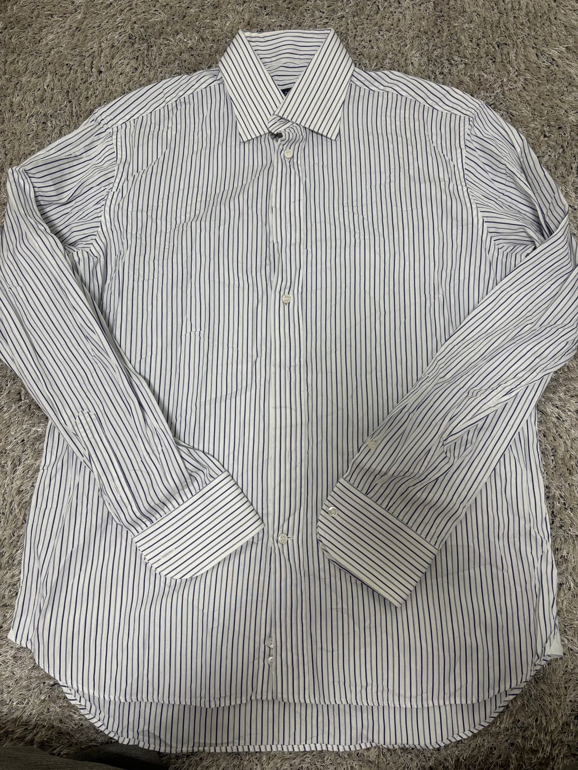 이태리제 CANALI 스트라이프 셔츠 사이즈 100-105 상품이미지1