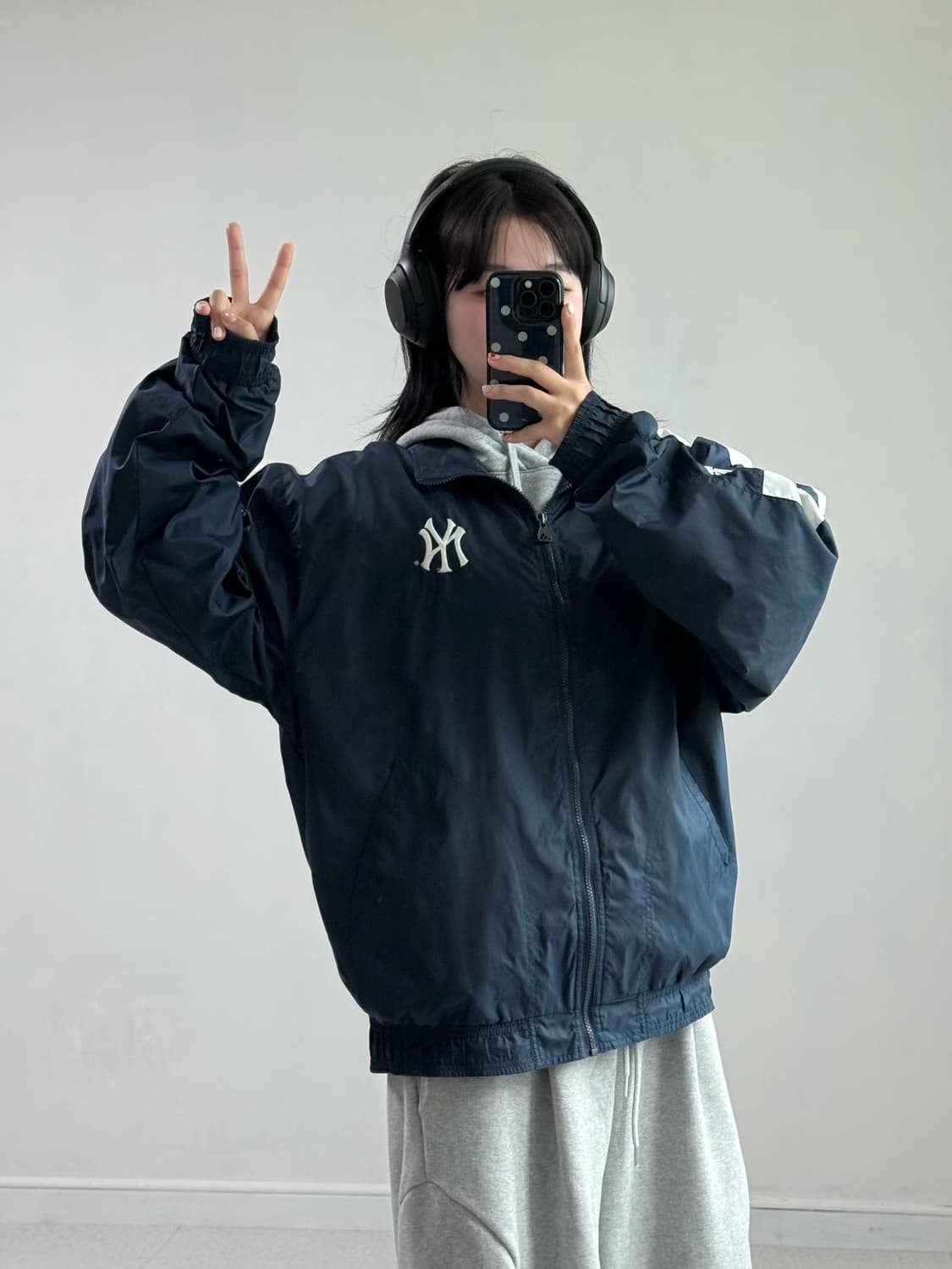 90‘s 아디다스 양키즈 바람막이 상품이미지2