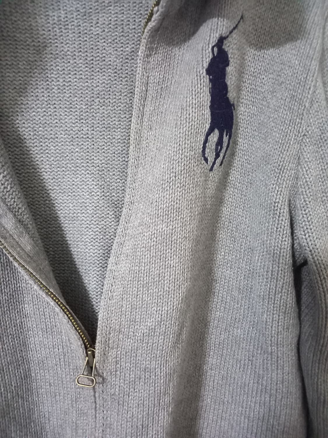 폴로 POLO 빅포니 니트집업 105/XL 상품이미지3