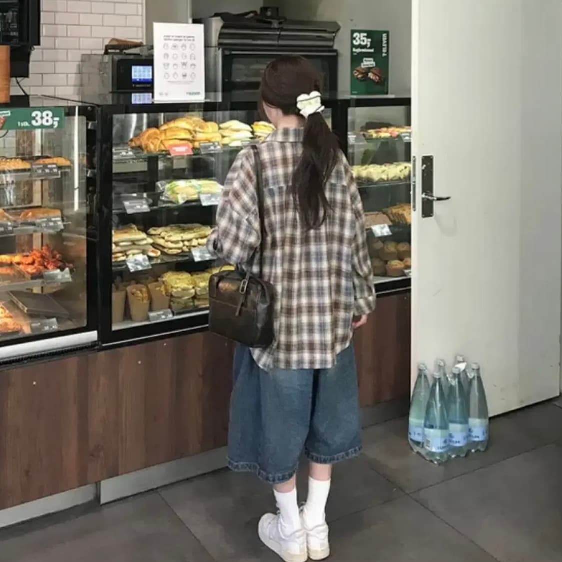 미니포에 체크셔츠 상품이미지4