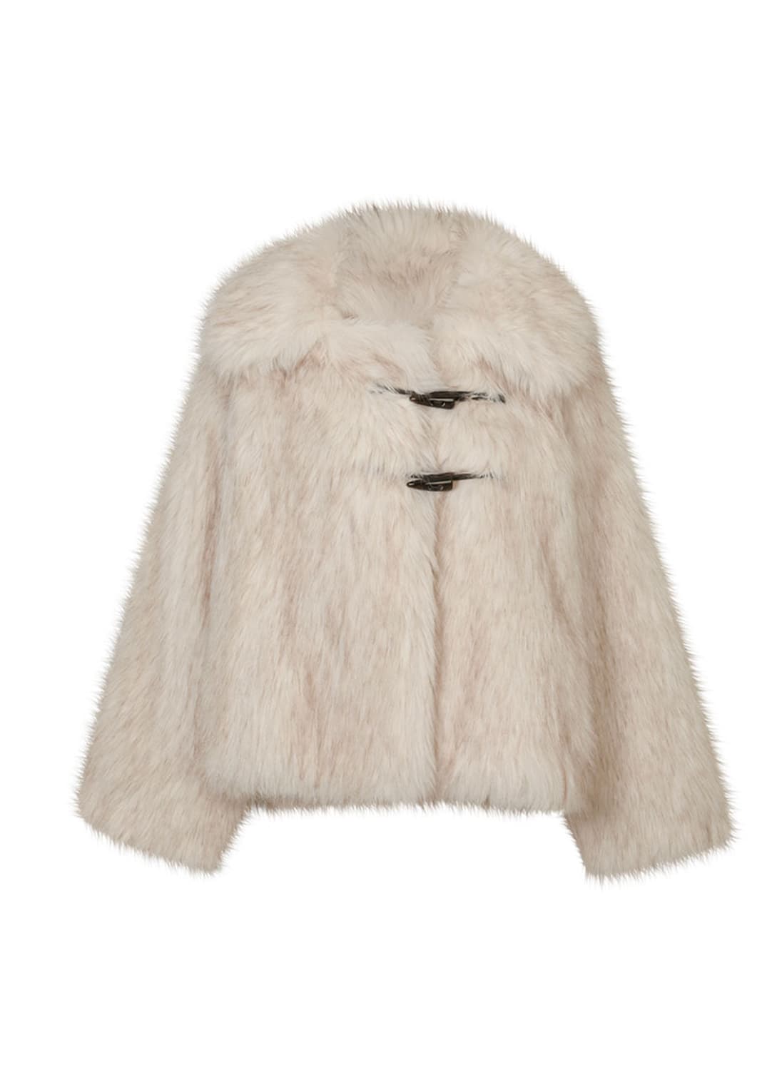 루루서울 퍼자켓 Fluffy Double Fur Jacket ivory 상품이미지1