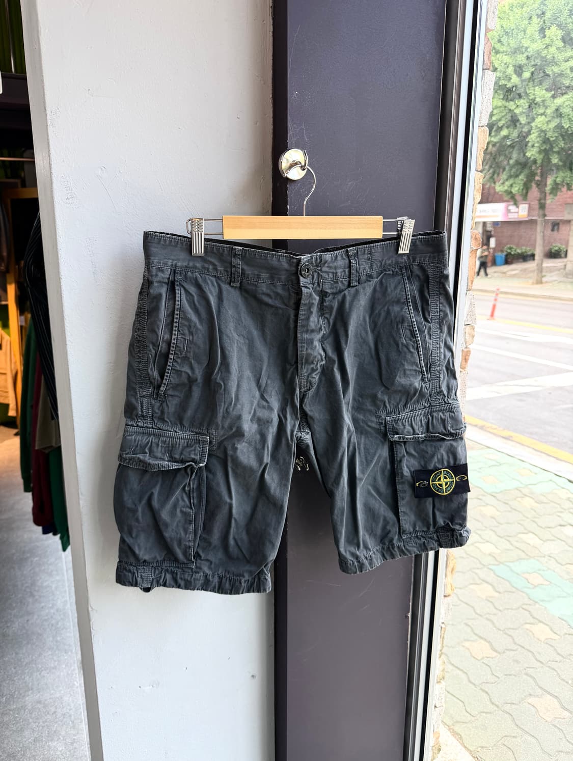 34~35/ 스톤아일랜드 가먼트다이드 카고 반바지 상품이미지2
