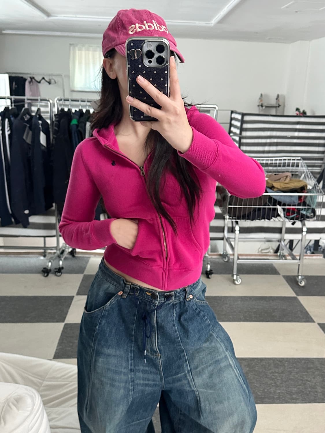 폴로 랄프로렌 핫핑크 후드집업  상품이미지3