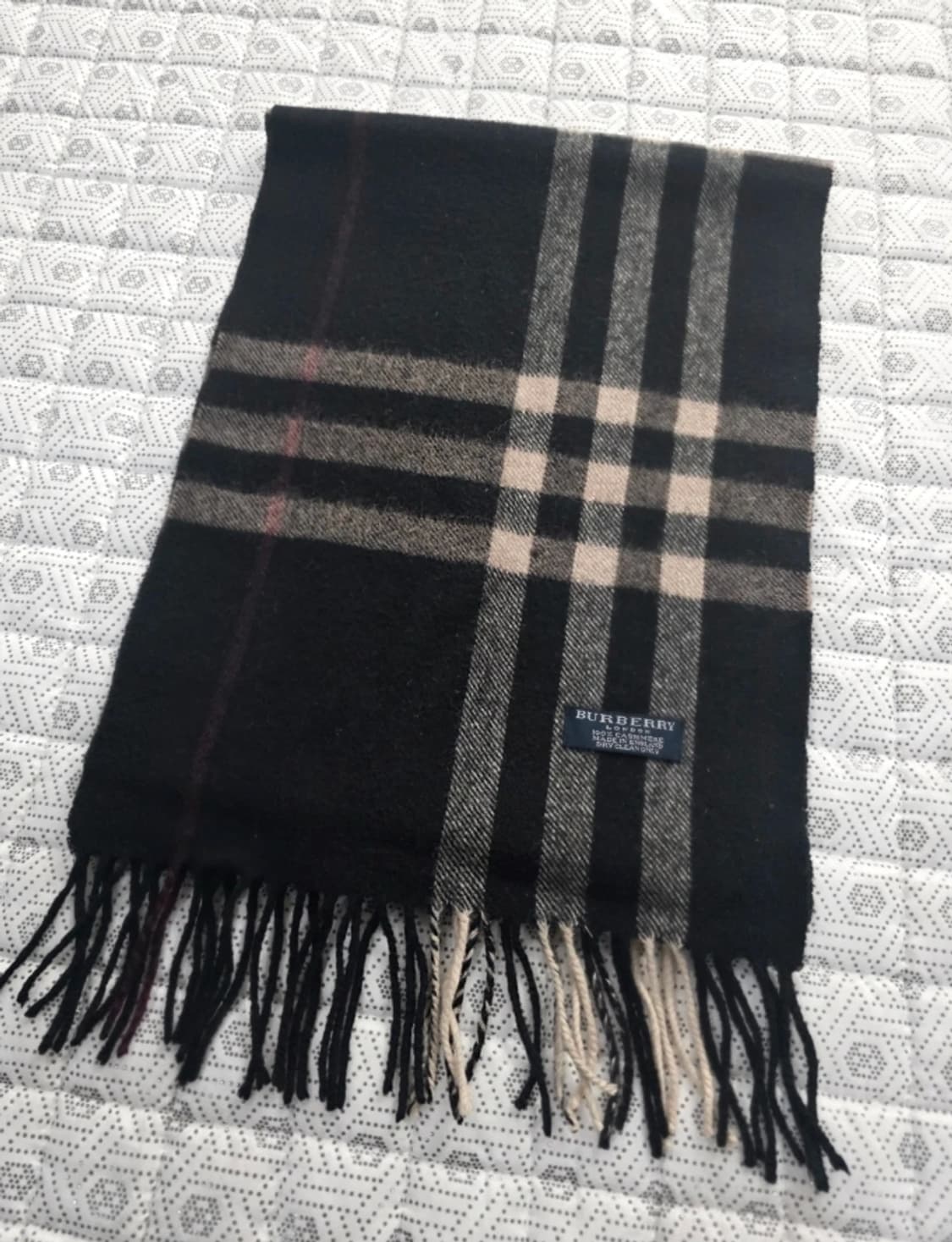 버버리 체크 캐시미어 머플러 상품이미지6