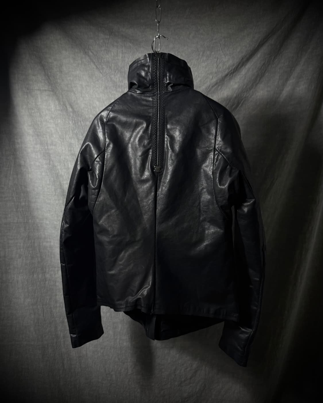 ISAAC SELLAM Down Leather Jacket 상품이미지6