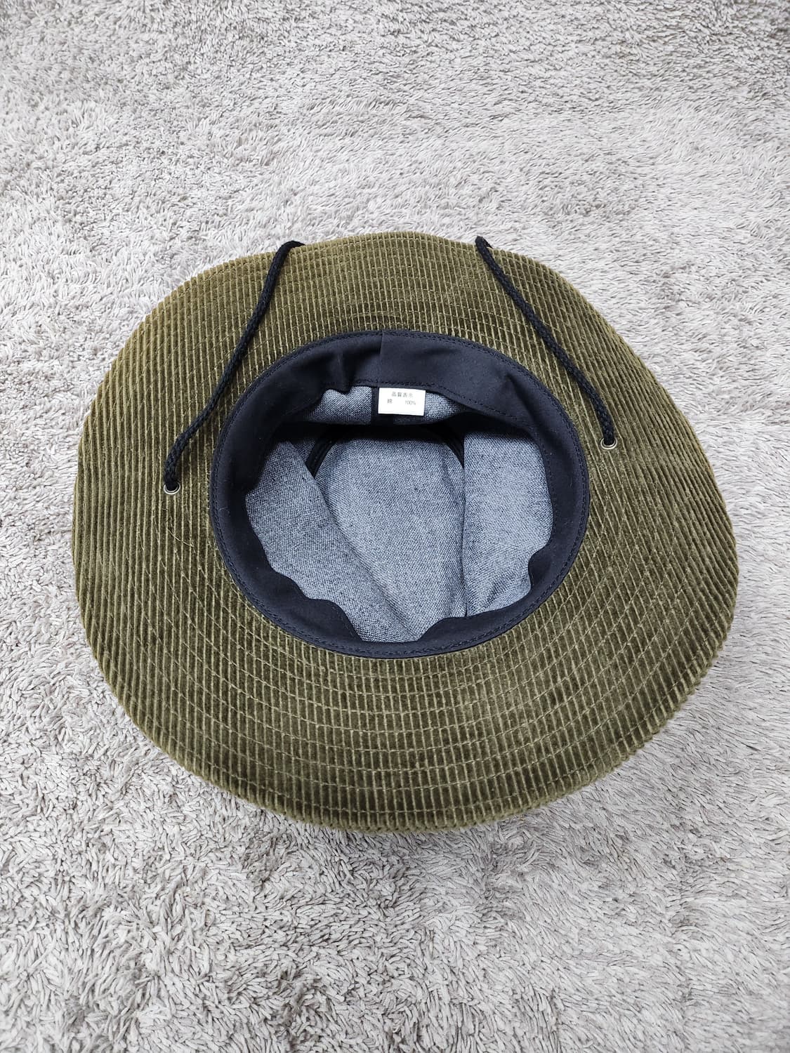 코듀로이 벙거지 모자 카키 새제품 상품이미지6