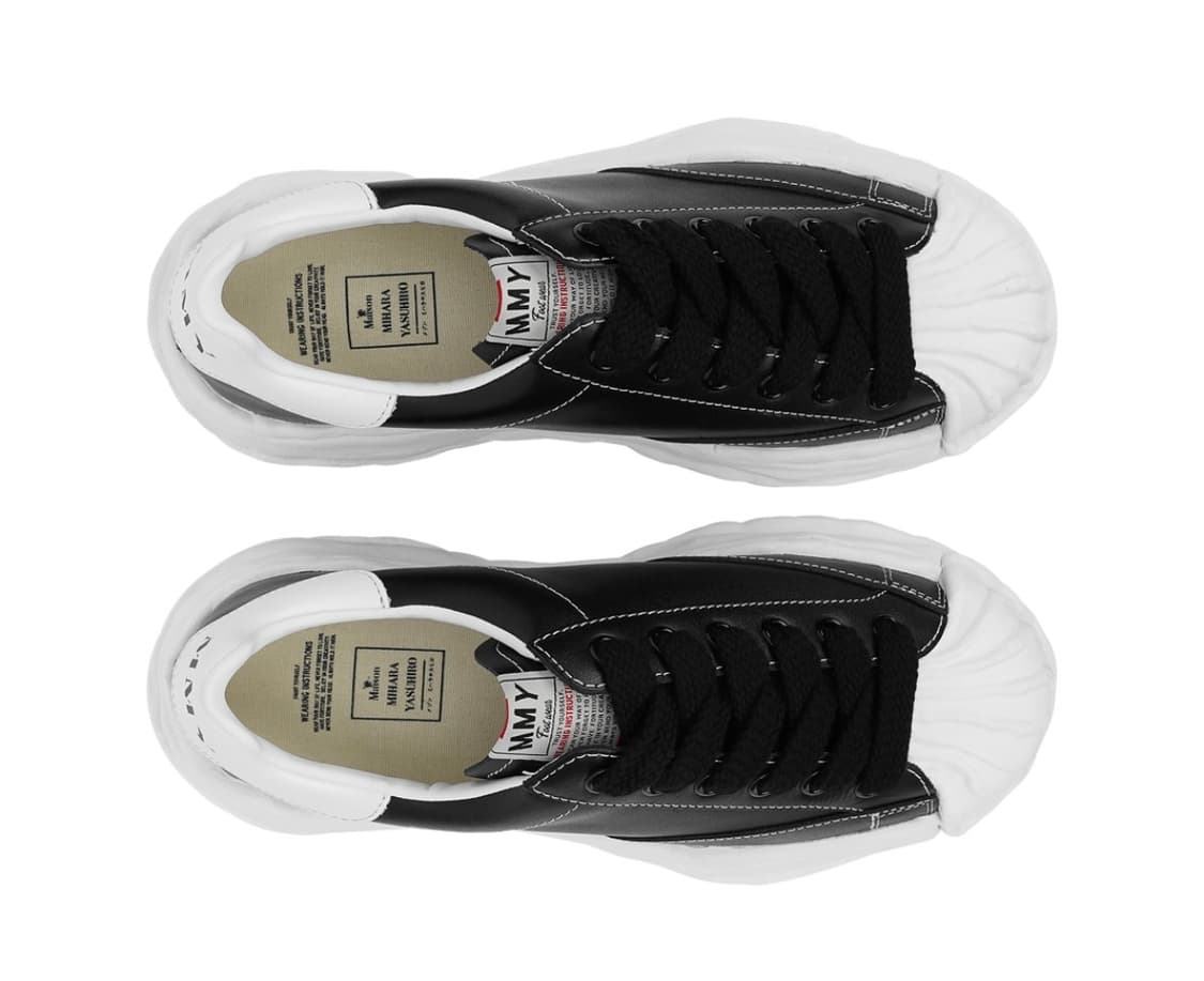 37 메종 미하라 야스히로 블레이키 OG 솔 레더 로우탑 스니커즈 블랙 상품이미지6