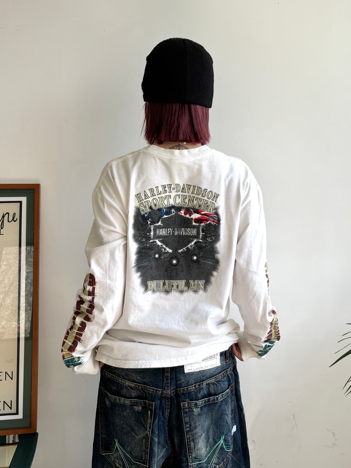 90’s Harley-Davidson 이글 그래픽 롱슬리브 상품이미지1