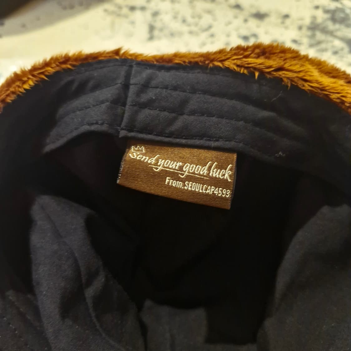 브라운 퍼 베레모 상품이미지2