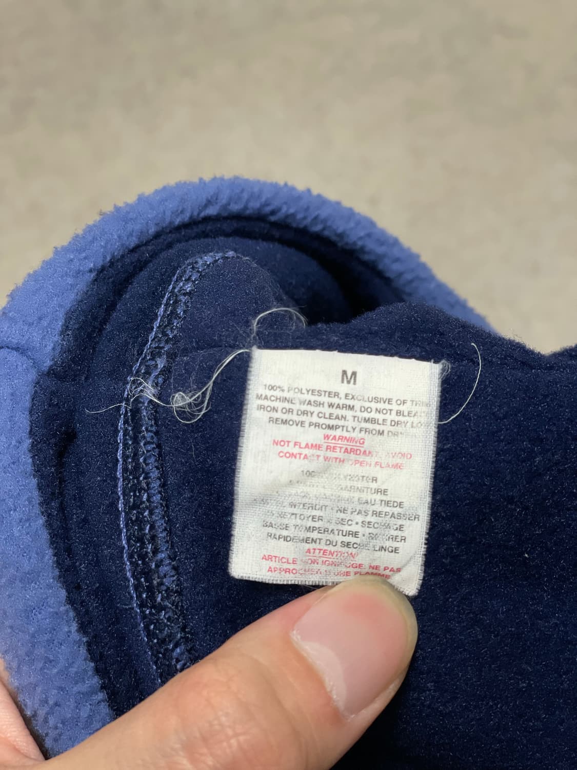 90s usa 파타고니아 플리스 비니 스카이 블루 상품이미지5