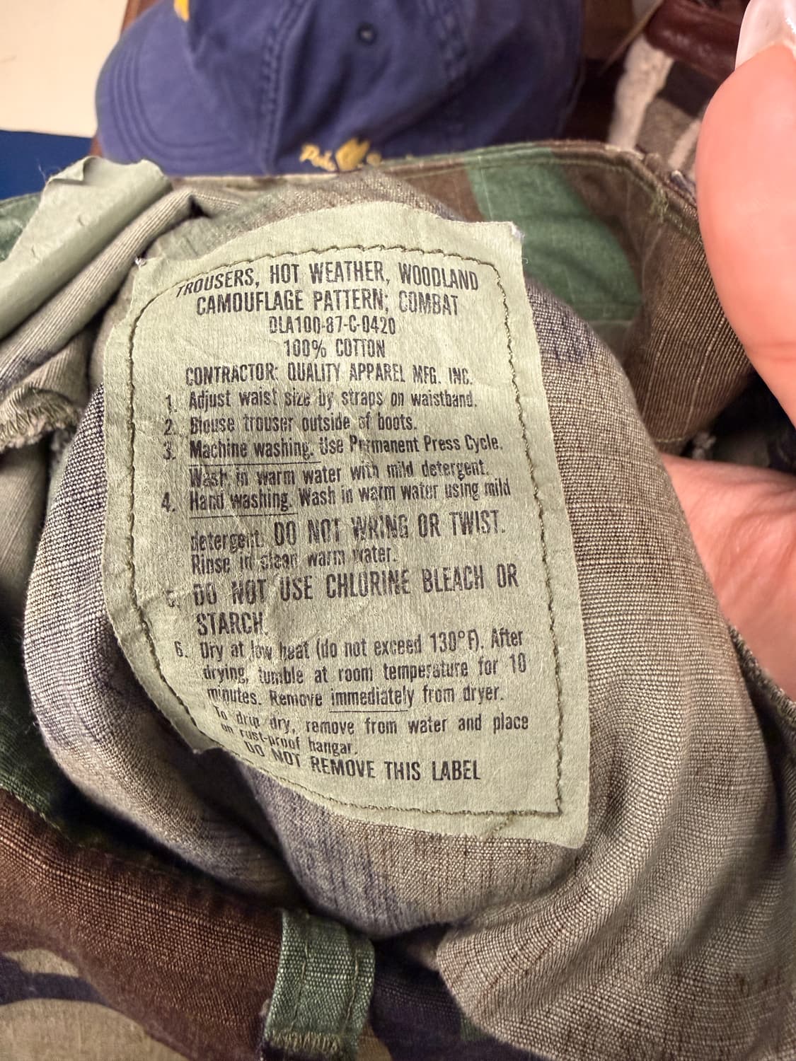 1980s Military 밀리터리 우드랜드 컷오프 반바지 상품이미지7