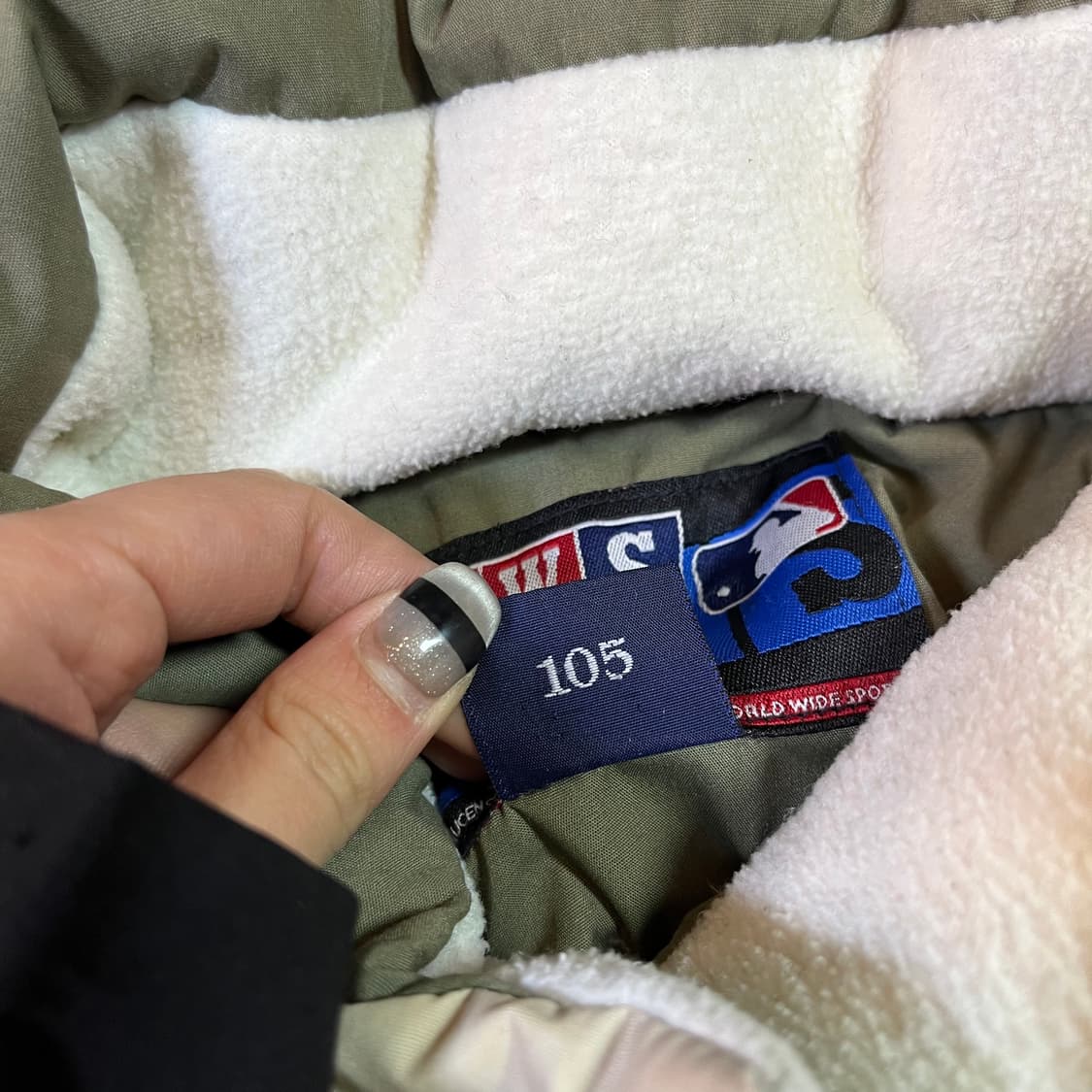 WWS 엠엘비 뉴욕양키스 빅로고 덕다운 패딩 상품이미지5