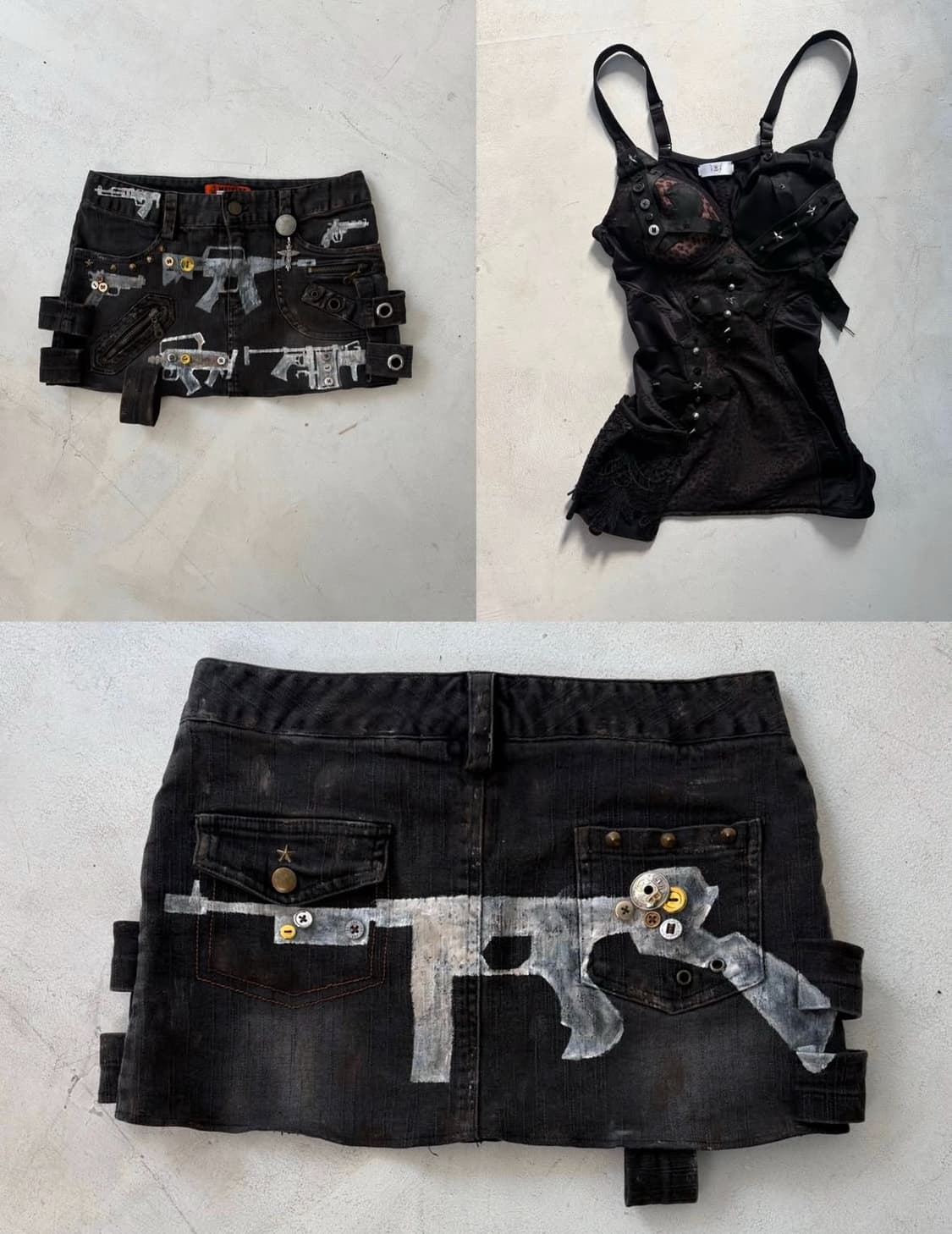 Zentow custom washing mini skirt 상품이미지2