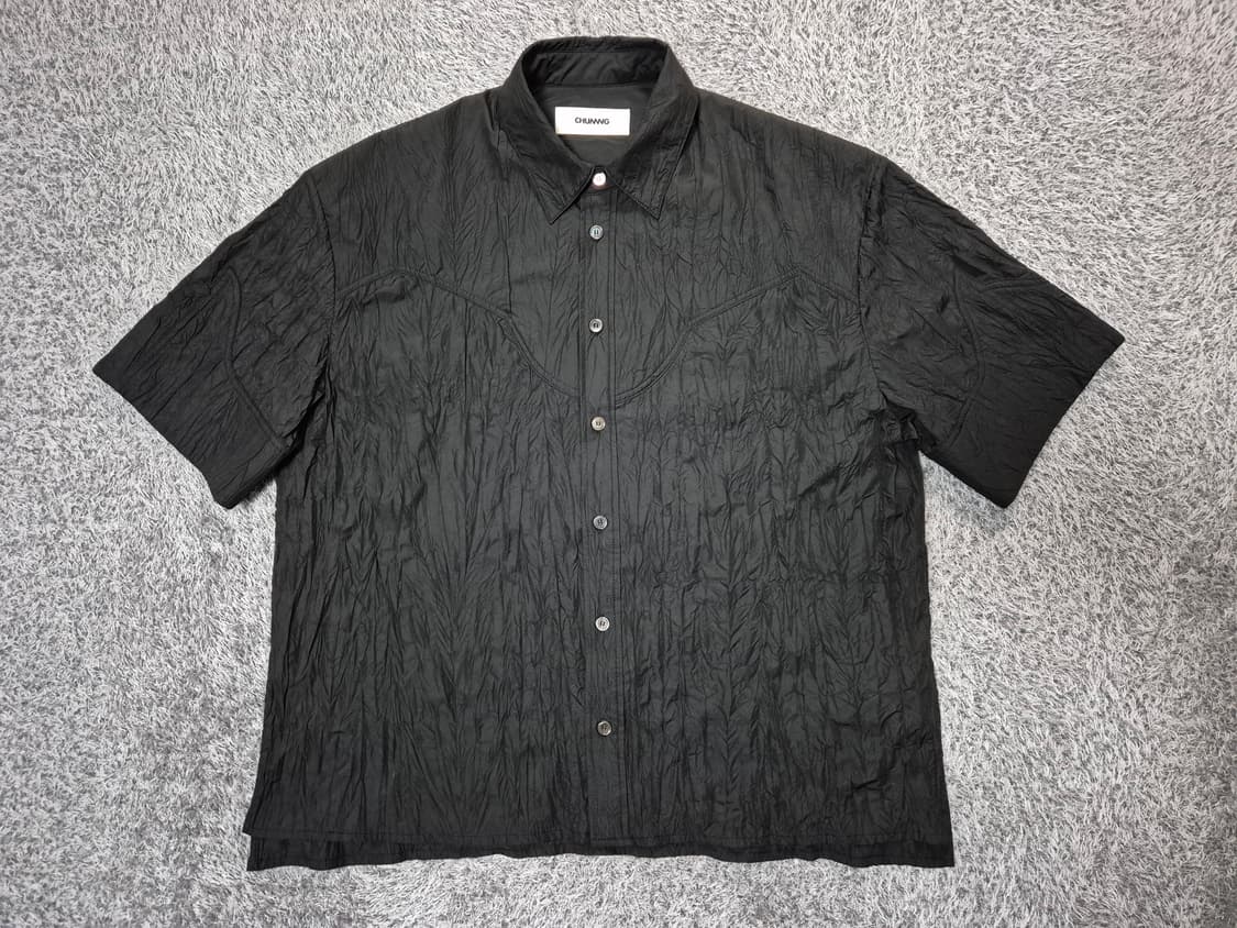 CHUNNNG 남성 링클 시어서커 반팔 셔츠 M(100) 상품이미지1