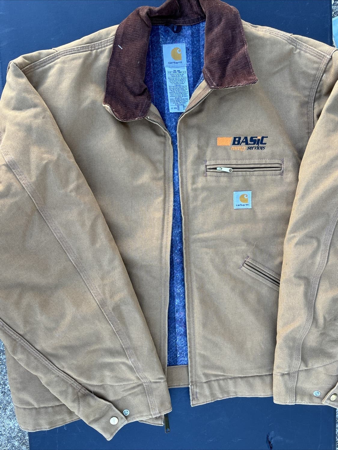 칼하트 J01 디트로이트 커스텀 자켓 브라운 상품이미지1