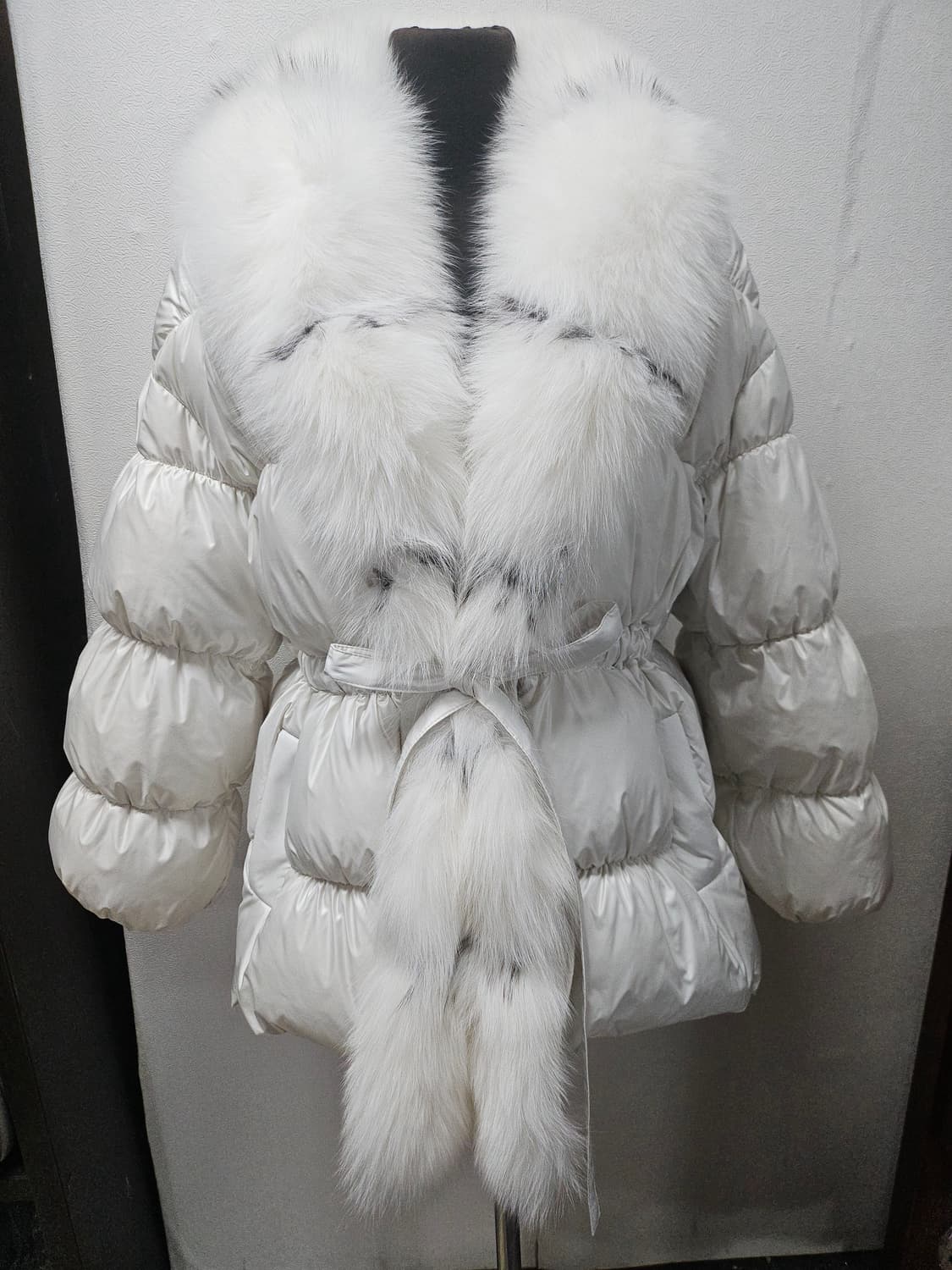 빅 퍼 글루시 구스 벨티드 다운 점퍼패딩 S ㅡL 상품이미지1