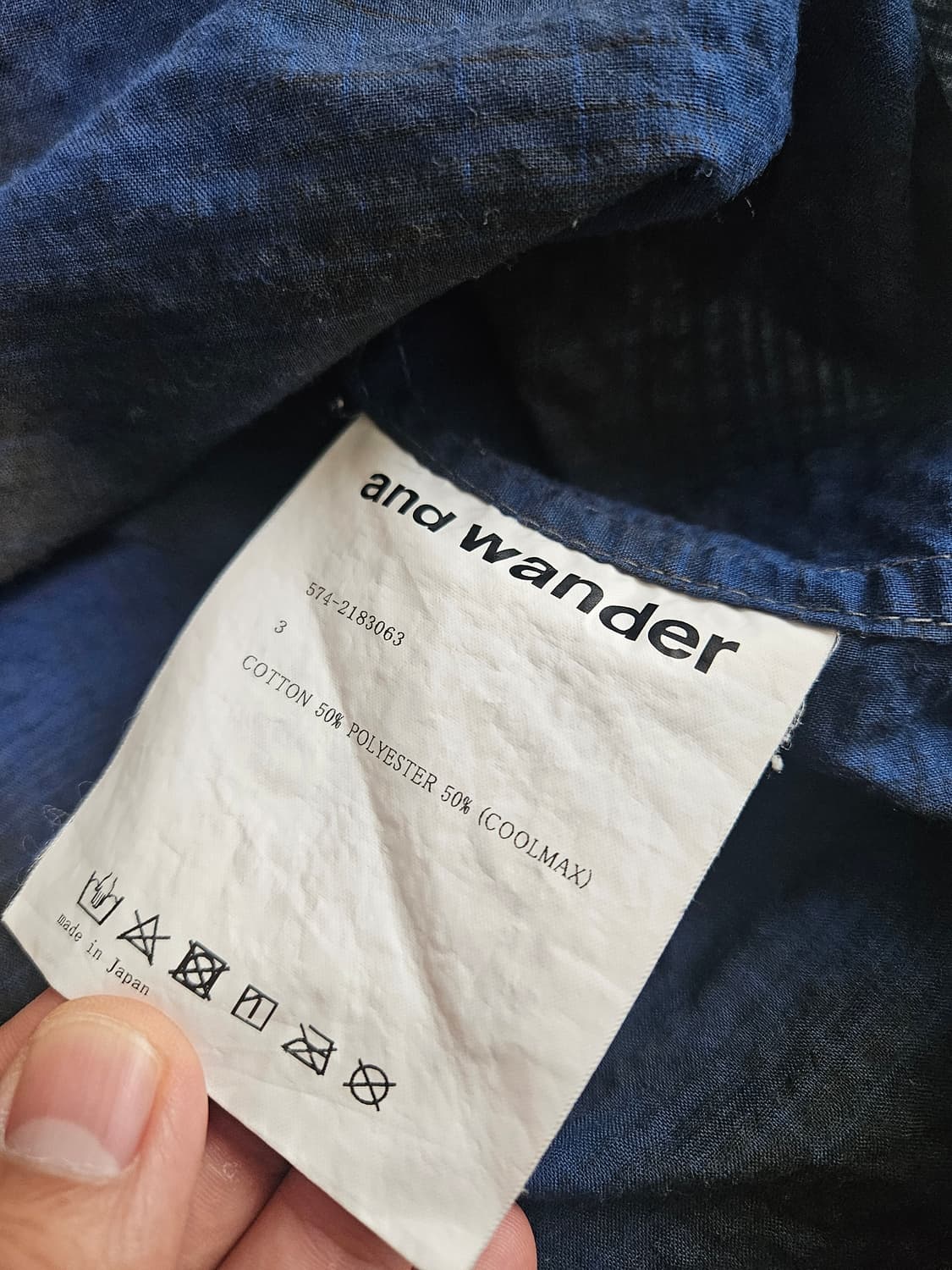 앤드원더 and wander 셔츠 3사이즈 상품이미지3