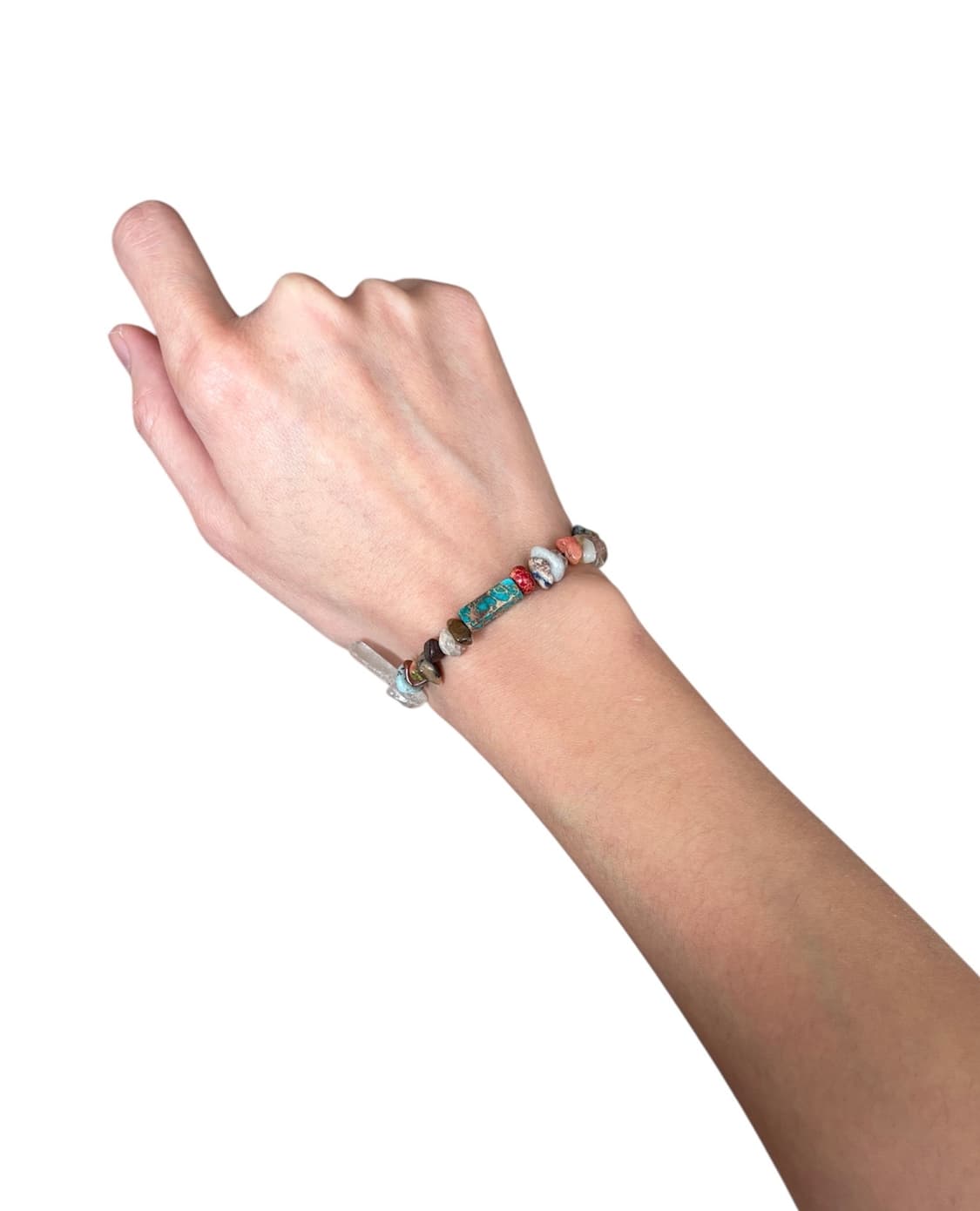 🌍 믹스 젬스톤 내추럴 브레이슬릿 상품이미지8