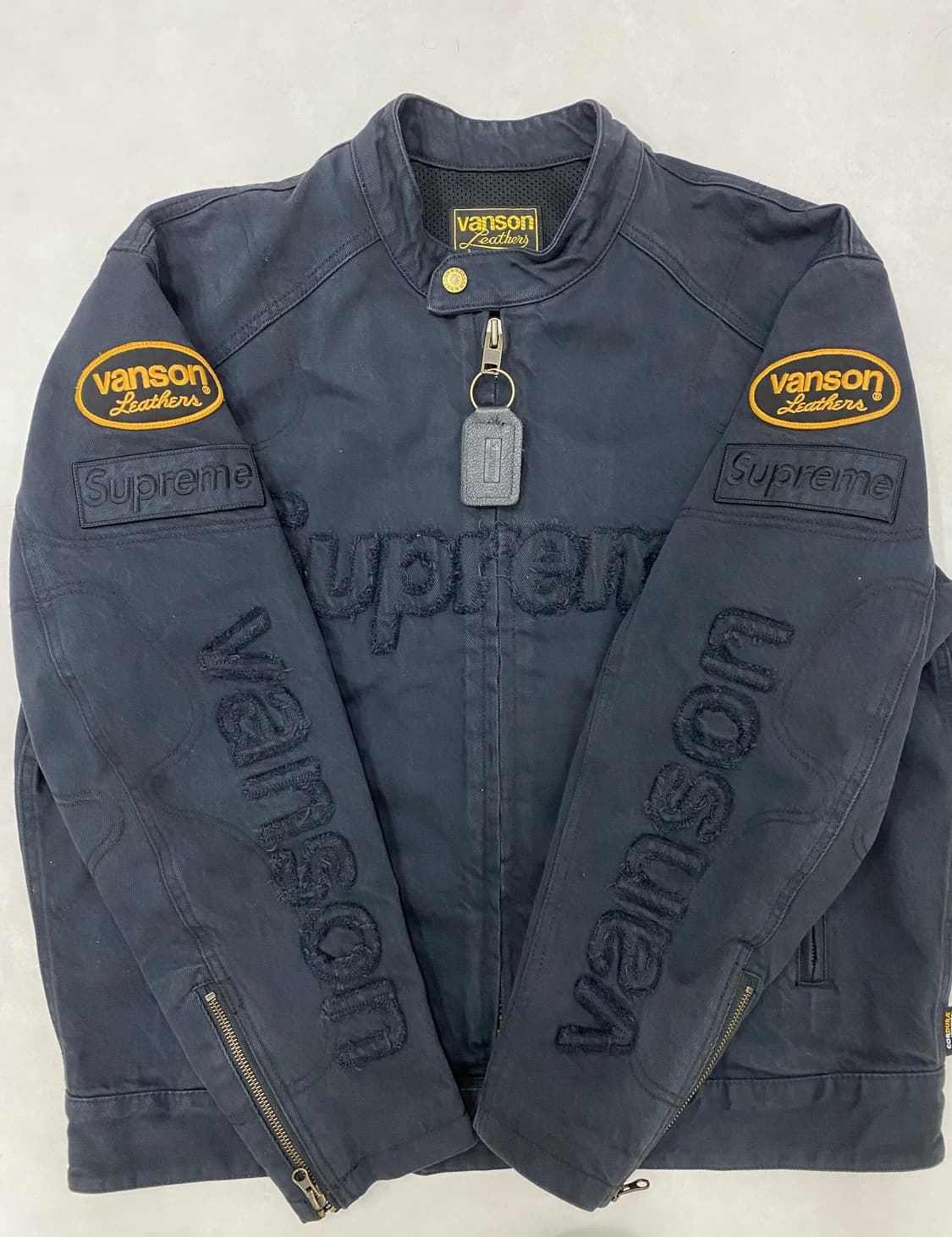 슈프림 밴슨 레더스 코듀라 데님 자켓 블랙 22FW 상품이미지2