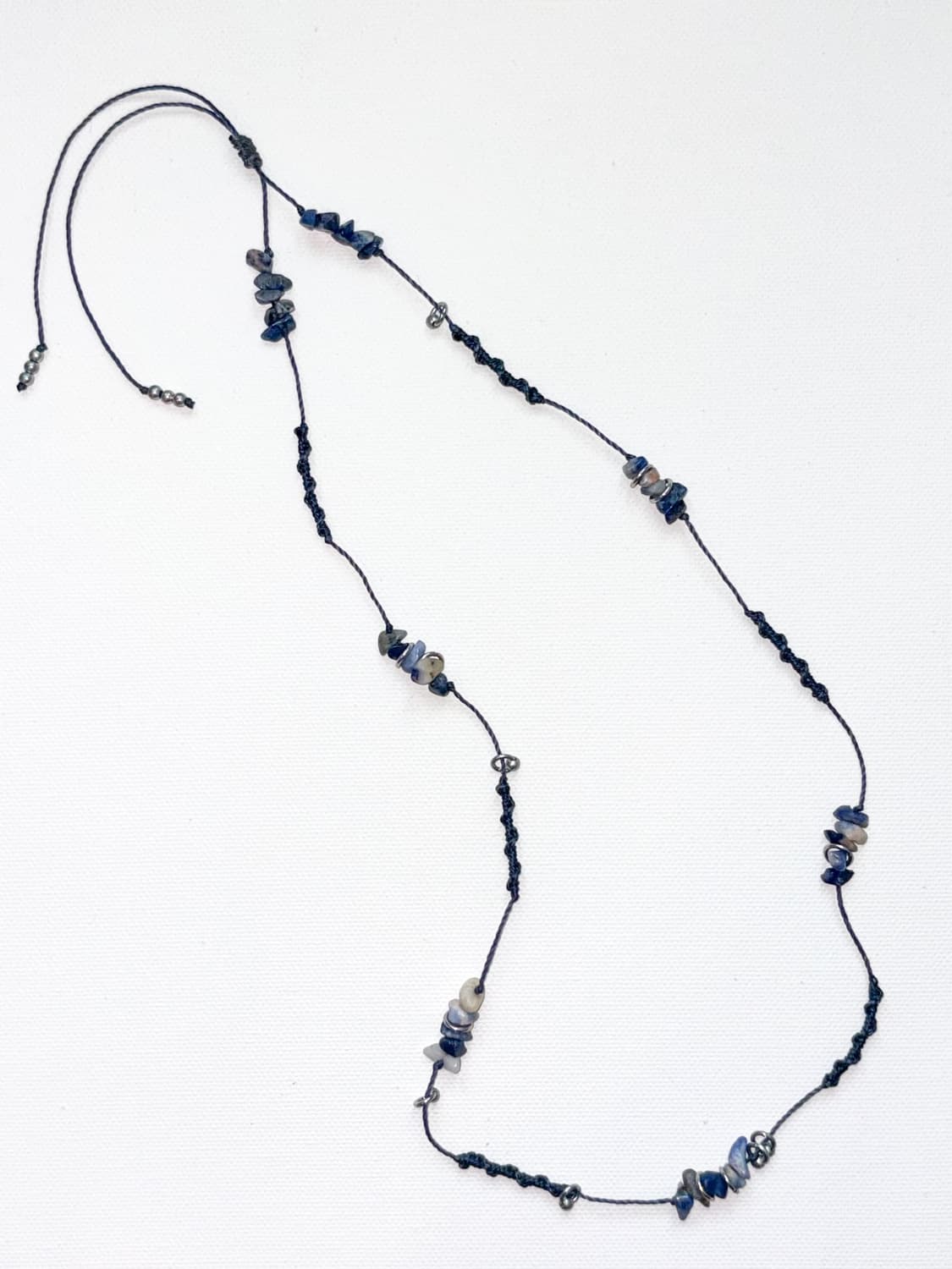 Blue wave beads necklace 블루 웨이브 비즈 목걸이 상품이미지2