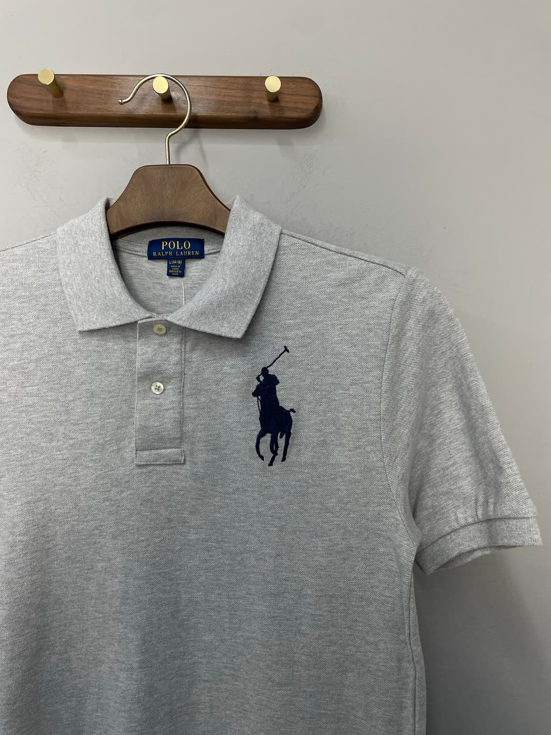 폴로 랄프로렌 빅포니 그레이 카라 반팔 H2571 상품이미지3
