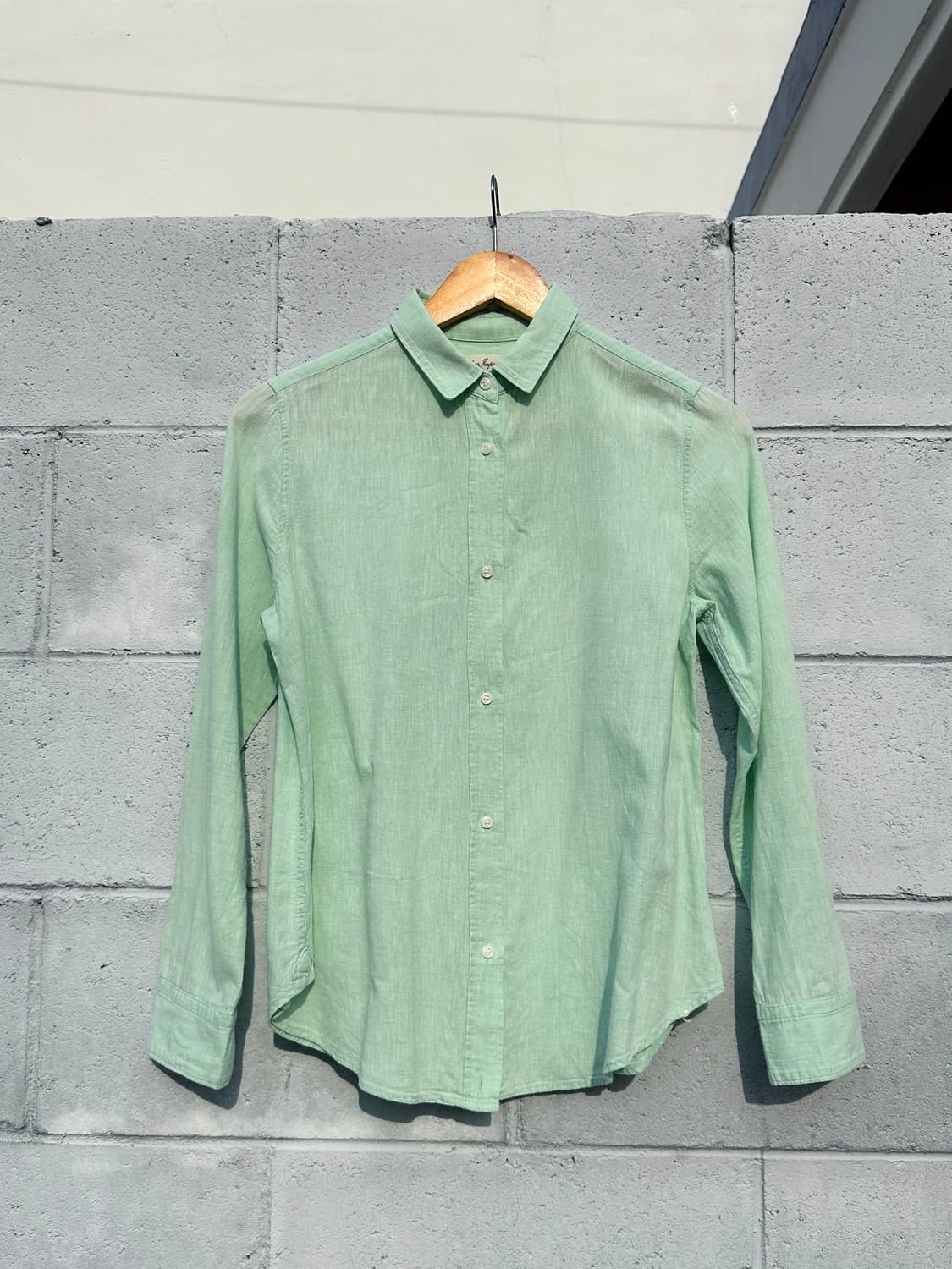 민트 긴팔 셔츠 상품이미지1