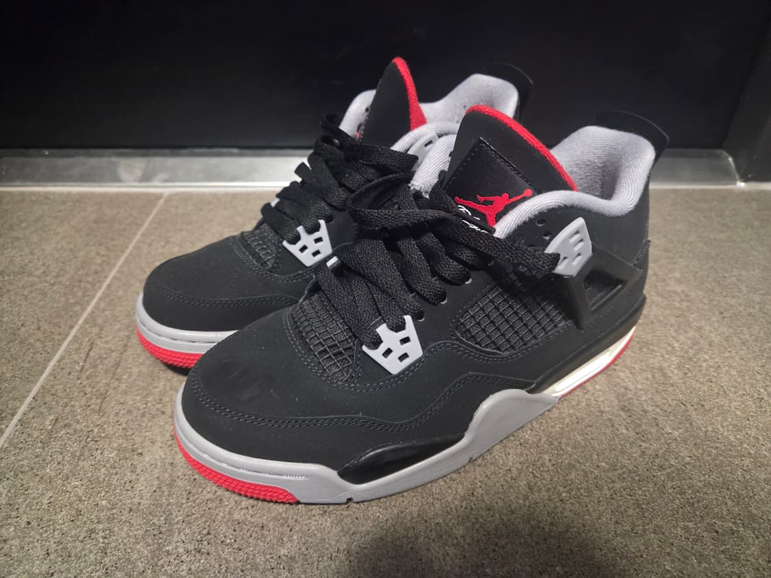 (GS) Jordan 4 Retro Bred 2019 245mm 상품이미지1