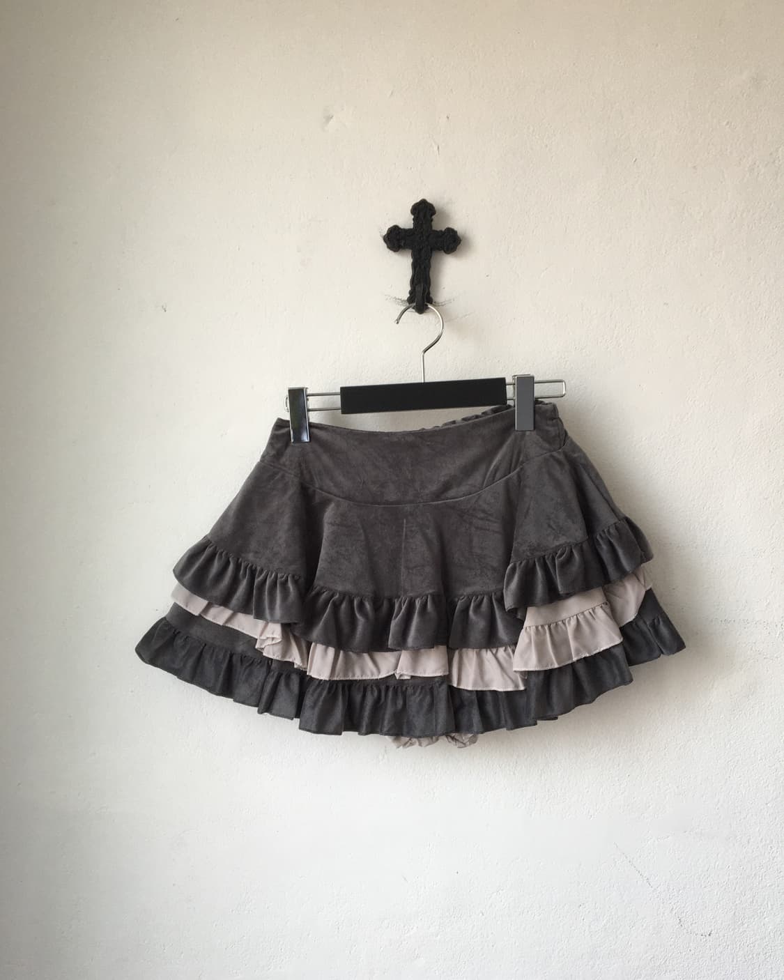 Layer velvet short 상품이미지1