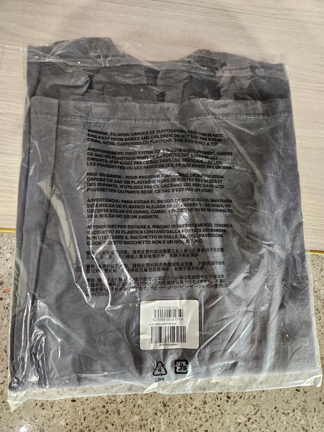 이지갭 긴팔 롱슬리브 L포에틱블랙 상품이미지2
