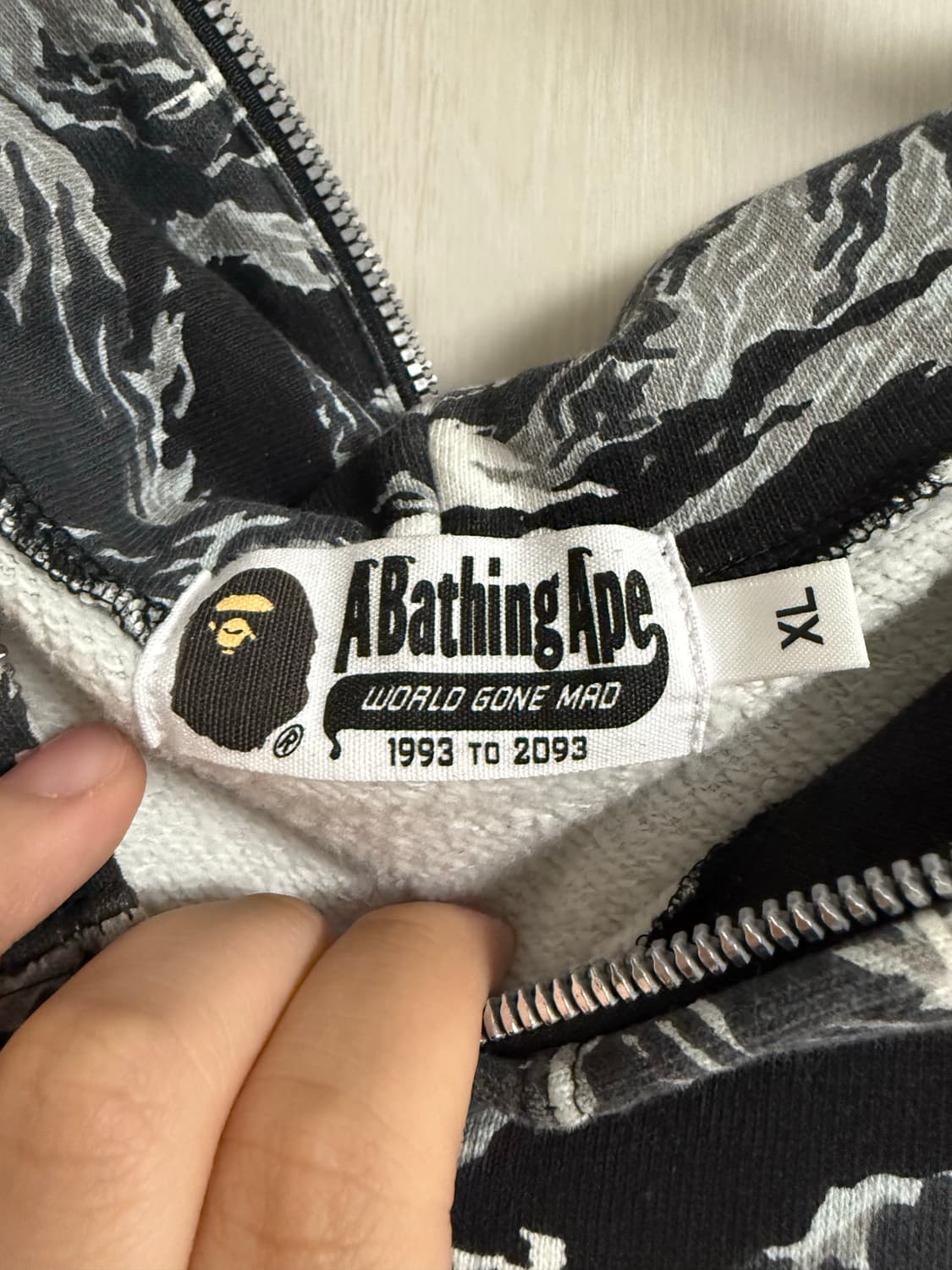 베이프 후드집업 XL 상품이미지2