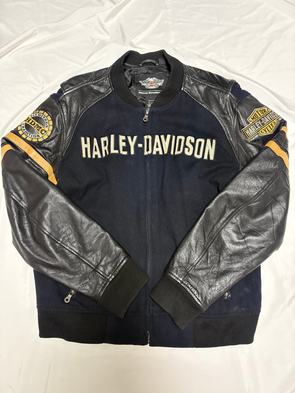 할리데이비슨 바시티 가죽자켓 상품이미지1