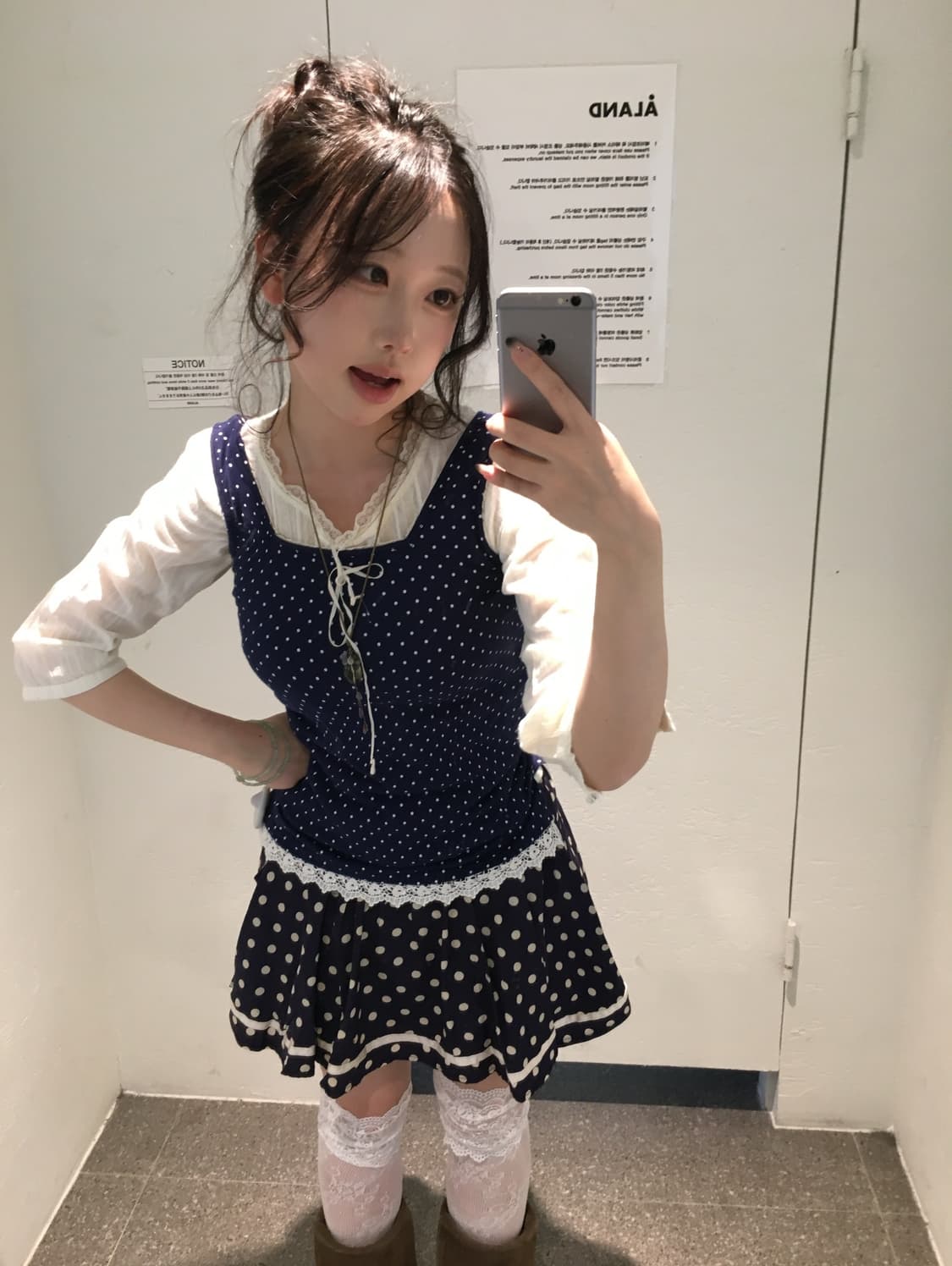 네이비 도트 코디세트 상품이미지2