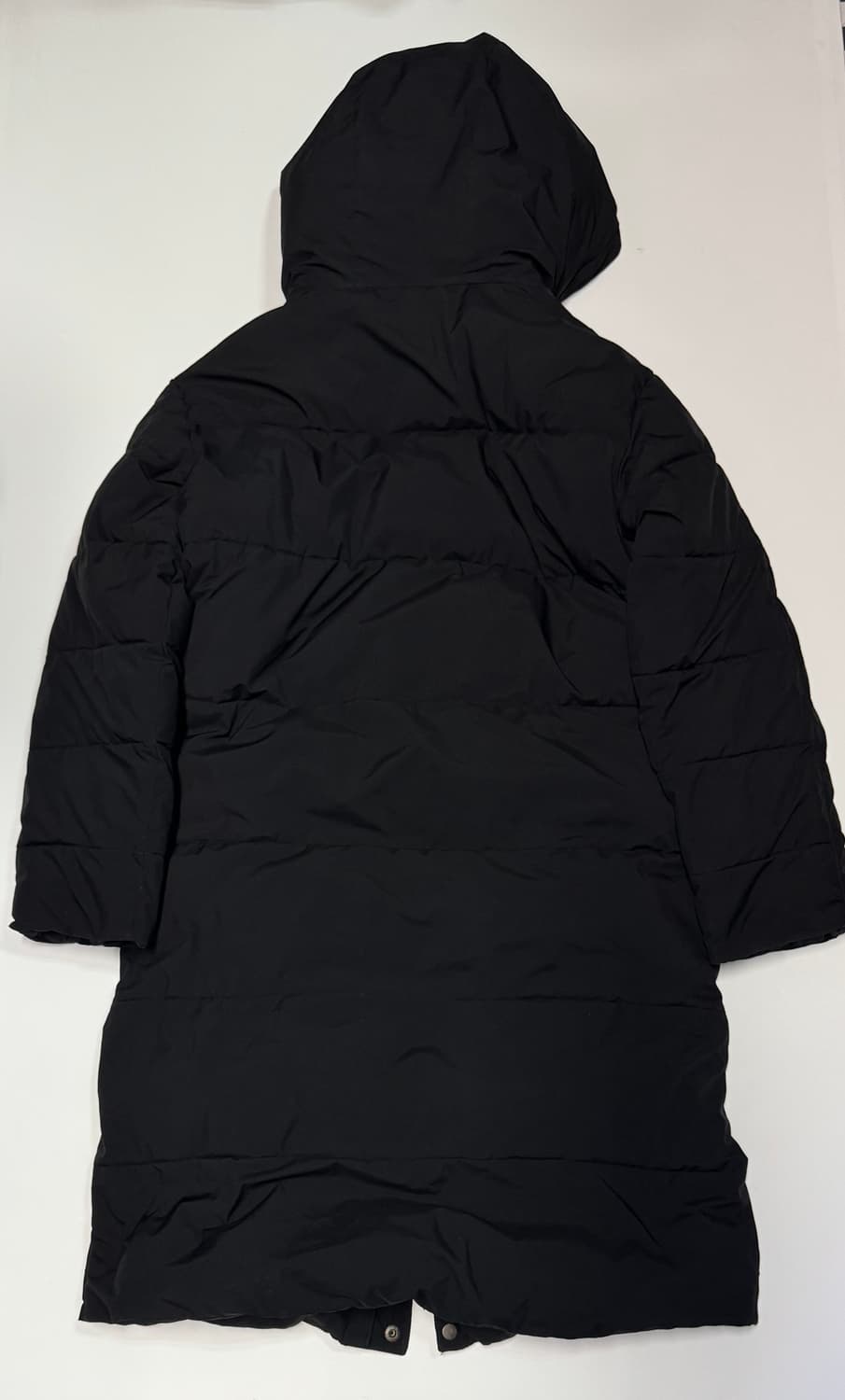 장미쉘바스키아 투 포켓 후드 롱패딩 L 블랙 상품이미지2