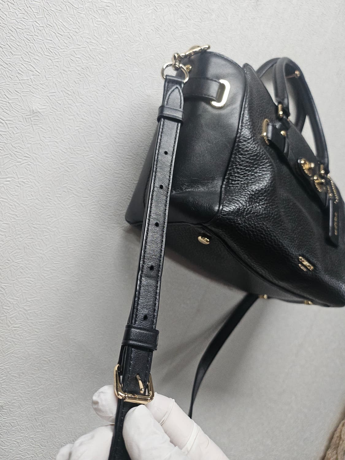 코치 스웨거 27 인 페블 레더 크로스  토드백 상품이미지3