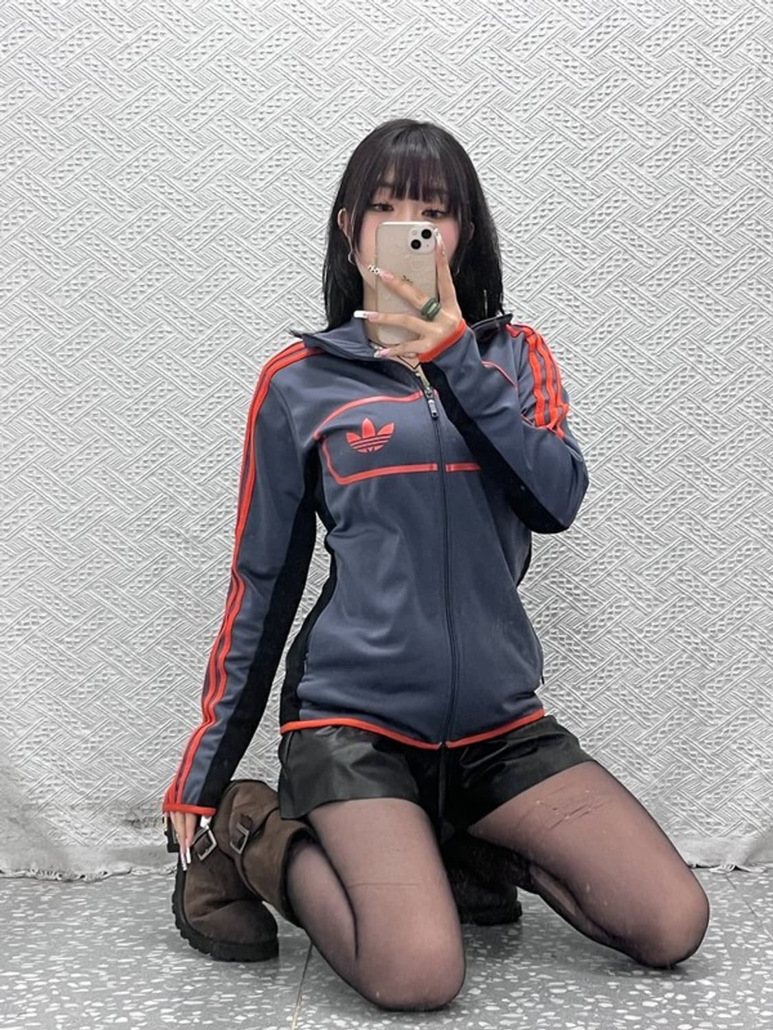 아디다스 레트로 스트릿다이버 오렌지 져지 집업 95 C11073 상품이미지1