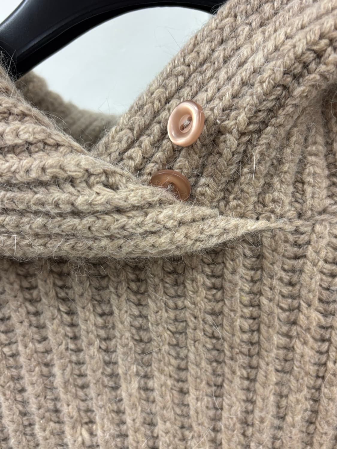 빈티지 베이지 브라운 앙고라 울 니트 상품이미지7