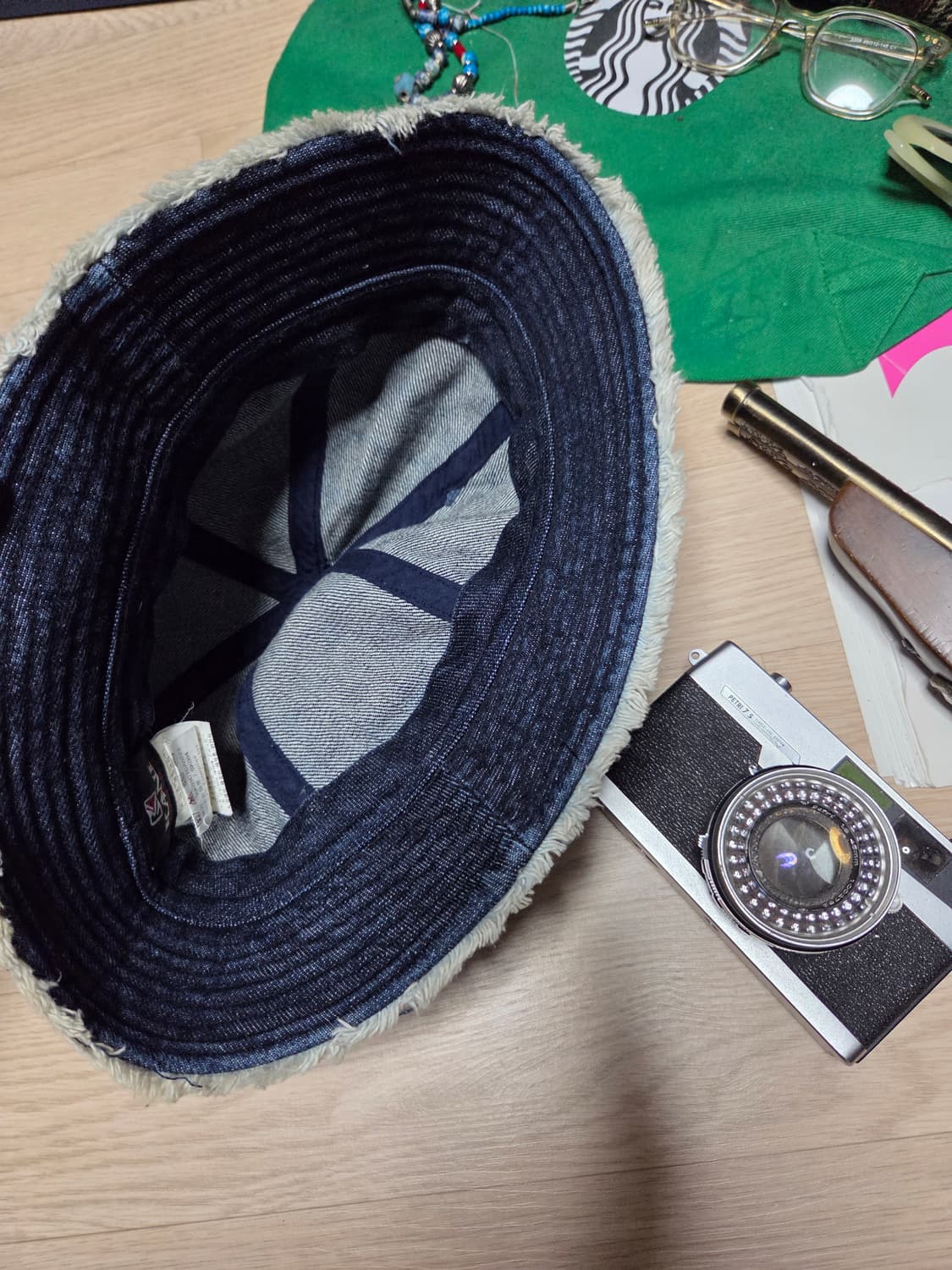 KARL KANI 데님 청 버킷햇 모자  상품이미지5