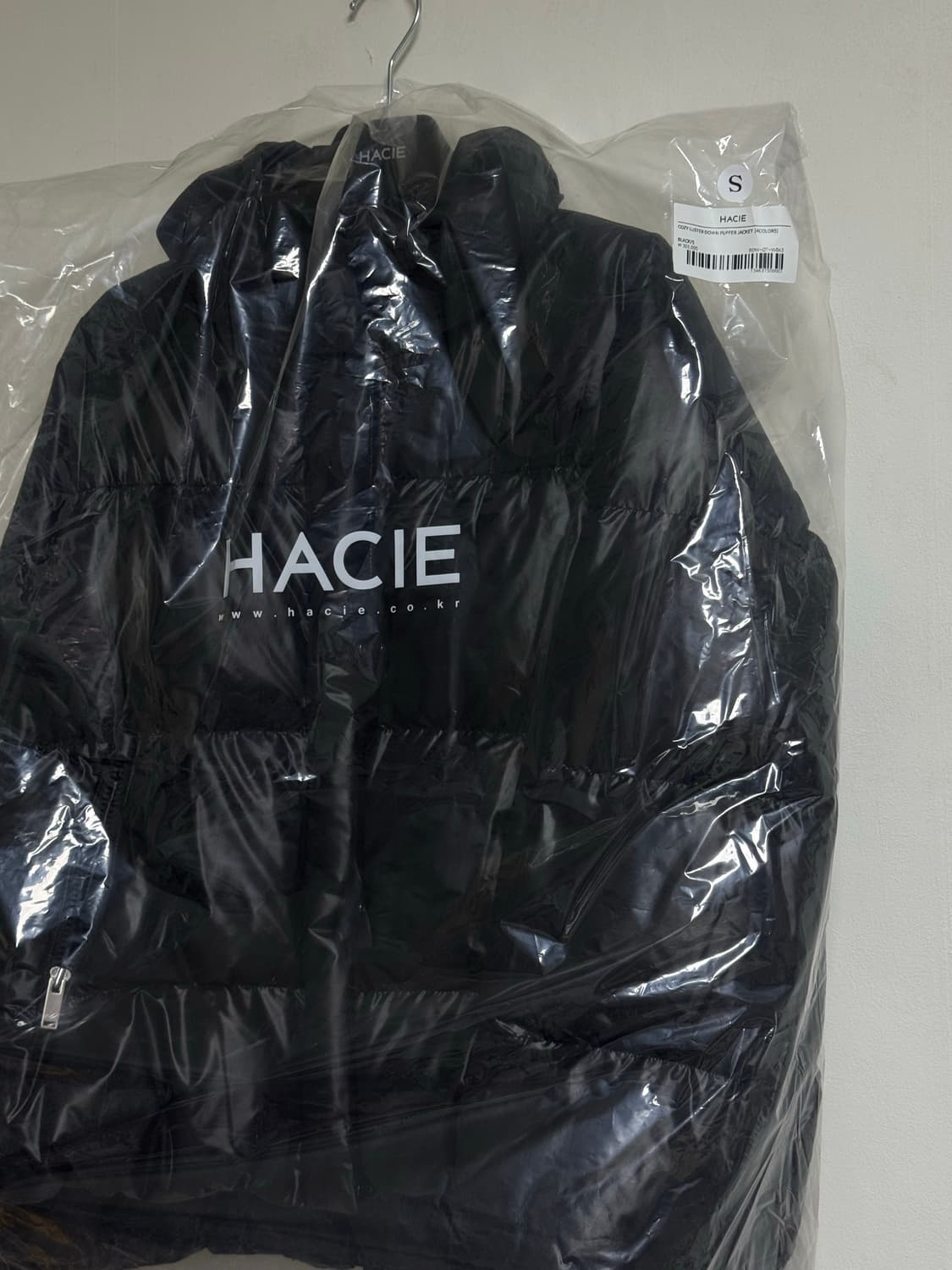 하시에 푸퍼 덕다운 자켓 블랙 S 새상품 (365000원) 상품이미지10
