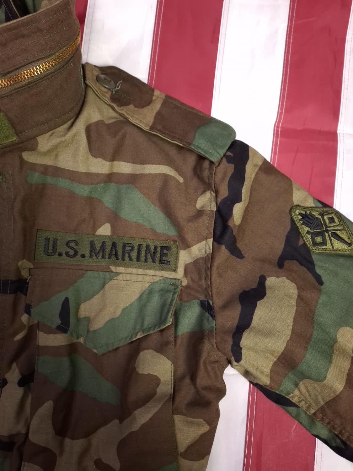 특A 오리지날 80's 미군 우드랜드 초기형 M-65 필드야상 상품이미지3