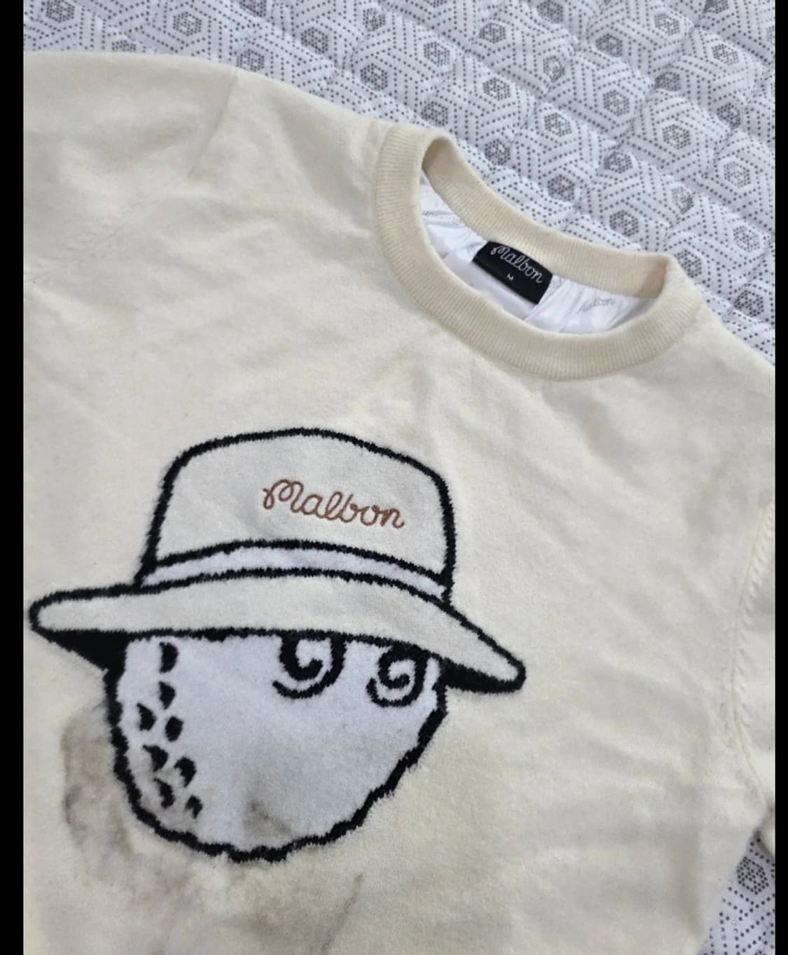 말본 골프 니트 스웨터 아이보리 ~55 상품이미지1