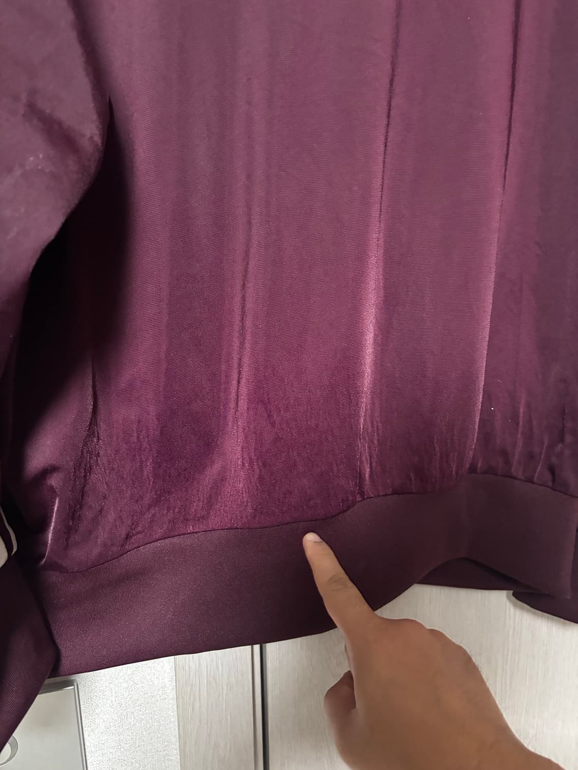 아디다스 파이어버드 버건디 져지 트랙탑  2XL 상품이미지4