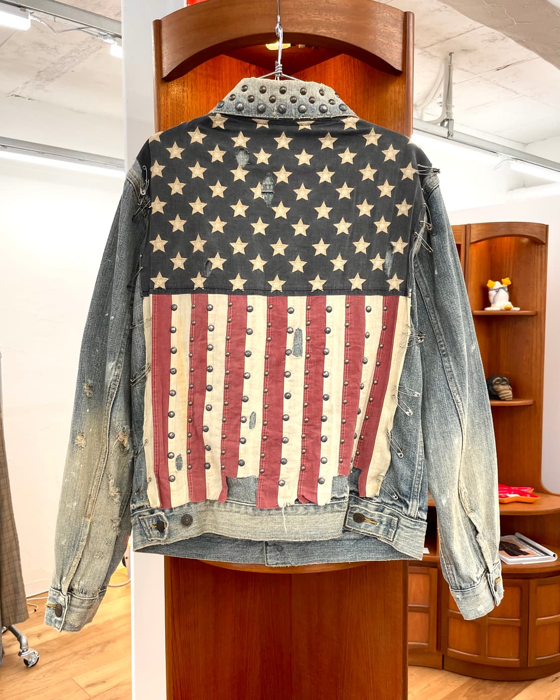[S] 데님앤서플라이 랄프로렌 성조기 스터드 데님 자켓 상품이미지1