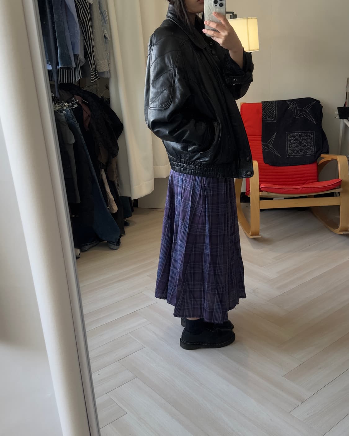 [LUGNONCURE] check long skirt 상품이미지8