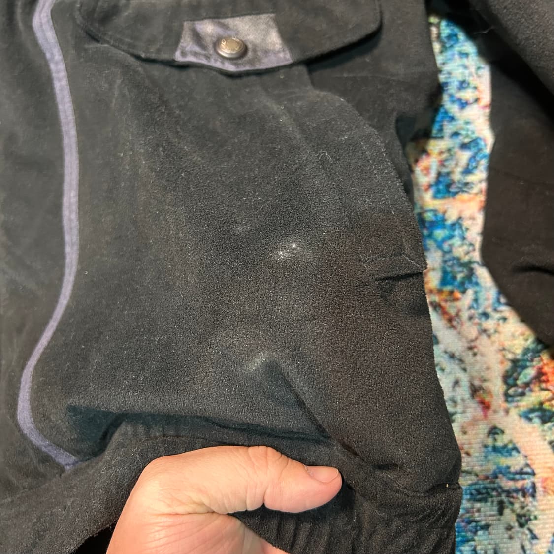 [L] 지아니 발렌티노 케이블 니트 포인트 블루종 자켓 상품이미지8