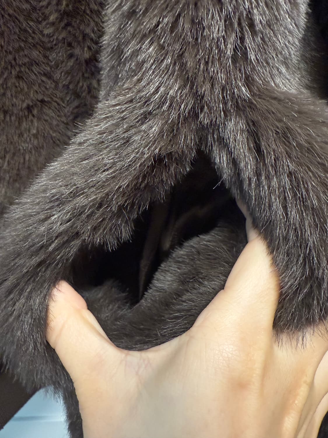 산드로 marron 페이크 퍼 자켓 브라운 상품이미지5