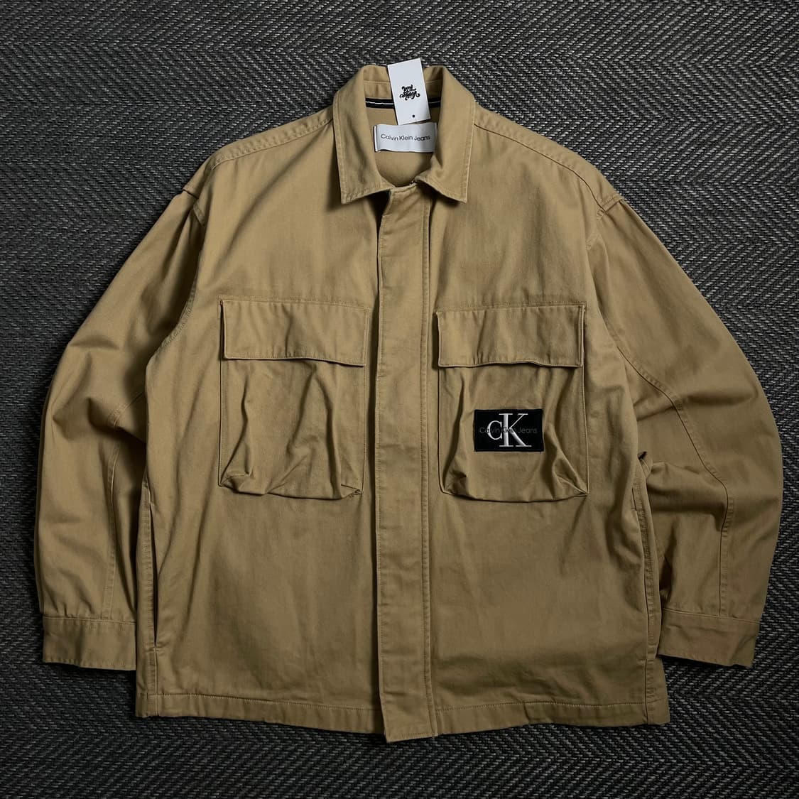캘빈클라인 브라운 데님 포켓 워크 자켓o 4191 상품이미지1